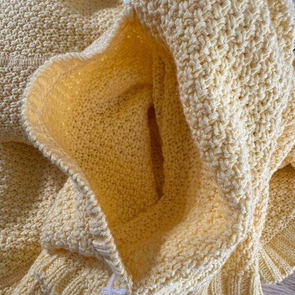 Habitat Summer Pocket Poncho‎ Sweater M/L Daisy Yellow Oversized NWT FS-1365 - Picture 6 of 11